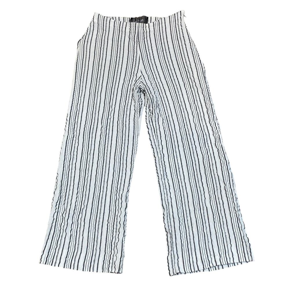Reformation Stripe Lightweight Crop Pants Women's 2 Minimalist Casual